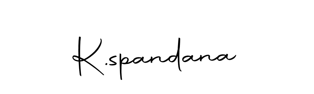 The best way (Autography-DOLnW) to make a short signature is to pick only two or three words in your name. The name K.spandana include a total of six letters. For converting this name. K.spandana signature style 10 images and pictures png