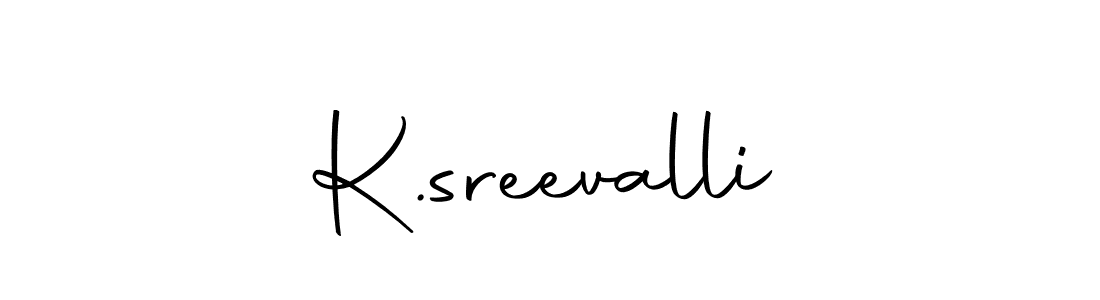 How to make K.sreevalli name signature. Use Autography-DOLnW style for creating short signs online. This is the latest handwritten sign. K.sreevalli signature style 10 images and pictures png