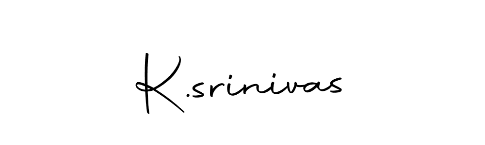 How to make K.srinivas signature? Autography-DOLnW is a professional autograph style. Create handwritten signature for K.srinivas name. K.srinivas signature style 10 images and pictures png