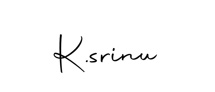 How to make K.srinu name signature. Use Autography-DOLnW style for creating short signs online. This is the latest handwritten sign. K.srinu signature style 10 images and pictures png