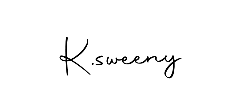The best way (Autography-DOLnW) to make a short signature is to pick only two or three words in your name. The name K.sweeny include a total of six letters. For converting this name. K.sweeny signature style 10 images and pictures png