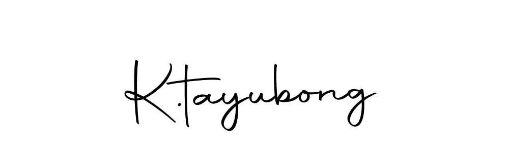 The best way (Autography-DOLnW) to make a short signature is to pick only two or three words in your name. The name K.tayubong include a total of six letters. For converting this name. K.tayubong signature style 10 images and pictures png