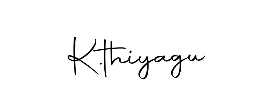 Use a signature maker to create a handwritten signature online. With this signature software, you can design (Autography-DOLnW) your own signature for name K.thiyagu. K.thiyagu signature style 10 images and pictures png