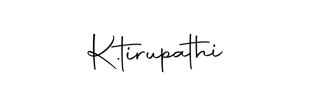 You should practise on your own different ways (Autography-DOLnW) to write your name (K.tirupathi) in signature. don't let someone else do it for you. K.tirupathi signature style 10 images and pictures png