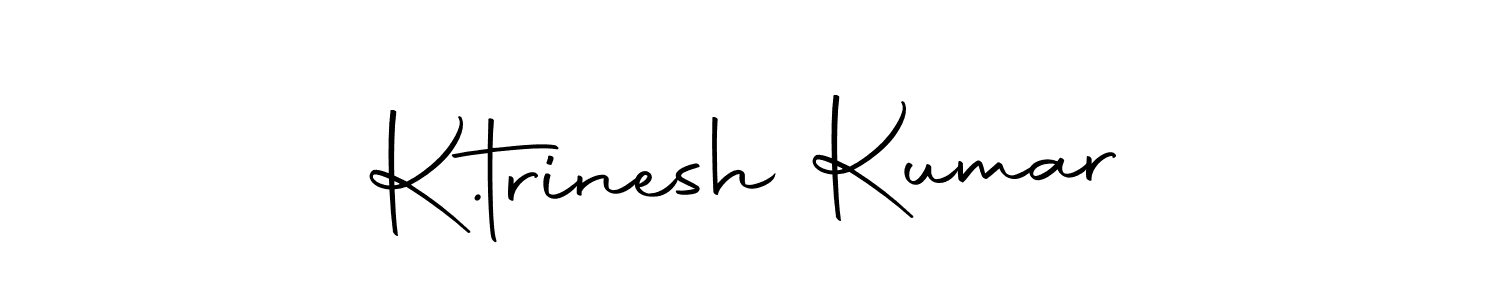 Similarly Autography-DOLnW is the best handwritten signature design. Signature creator online .You can use it as an online autograph creator for name K.trinesh Kumar. K.trinesh Kumar signature style 10 images and pictures png