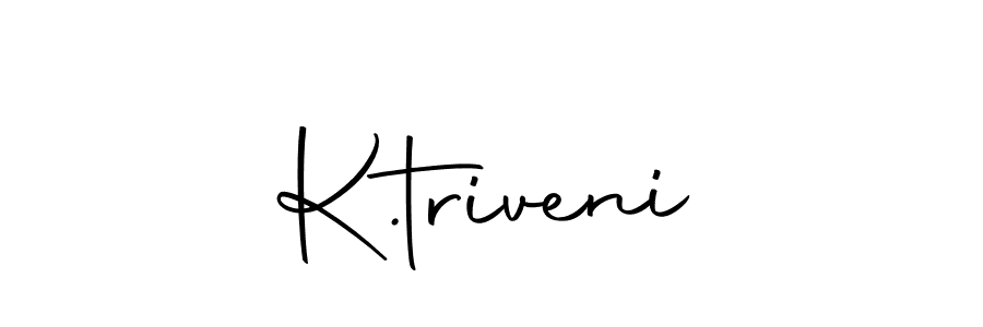 You should practise on your own different ways (Autography-DOLnW) to write your name (K.triveni) in signature. don't let someone else do it for you. K.triveni signature style 10 images and pictures png