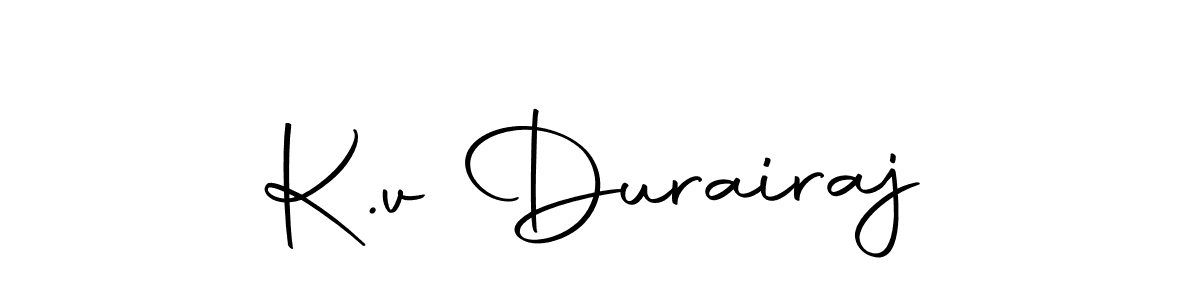 Make a beautiful signature design for name K.v Durairaj. With this signature (Autography-DOLnW) style, you can create a handwritten signature for free. K.v Durairaj signature style 10 images and pictures png