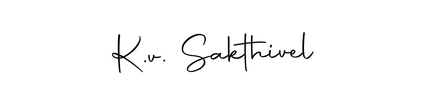 The best way (Autography-DOLnW) to make a short signature is to pick only two or three words in your name. The name K.v. Sakthivel include a total of six letters. For converting this name. K.v. Sakthivel signature style 10 images and pictures png