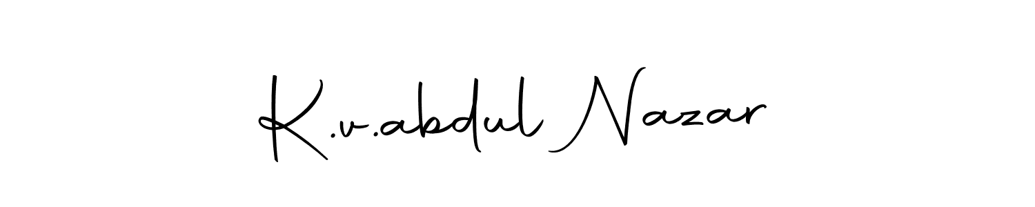 Make a short K.v.abdul Nazar signature style. Manage your documents anywhere anytime using Autography-DOLnW. Create and add eSignatures, submit forms, share and send files easily. K.v.abdul Nazar signature style 10 images and pictures png