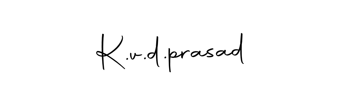 How to make K.v.d.prasad name signature. Use Autography-DOLnW style for creating short signs online. This is the latest handwritten sign. K.v.d.prasad signature style 10 images and pictures png