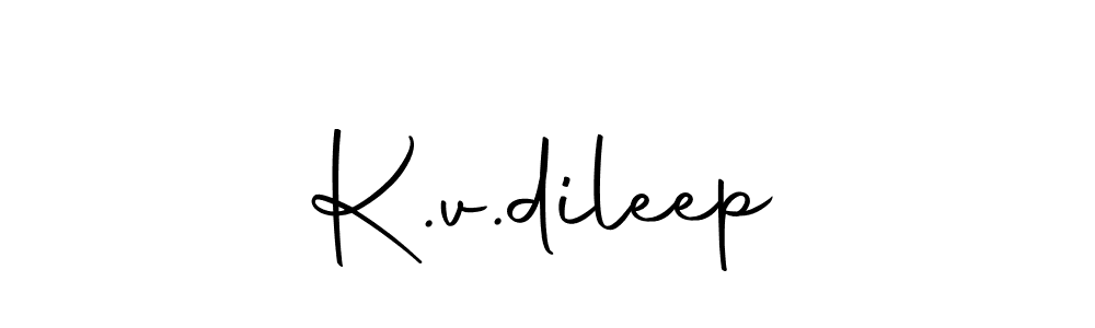 How to make K.v.dileep signature? Autography-DOLnW is a professional autograph style. Create handwritten signature for K.v.dileep name. K.v.dileep signature style 10 images and pictures png