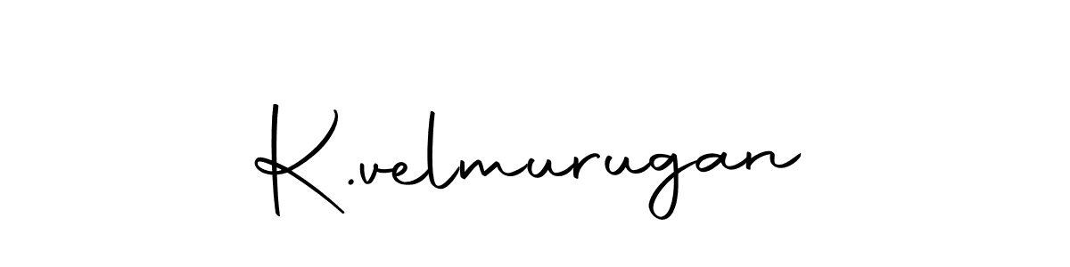 Use a signature maker to create a handwritten signature online. With this signature software, you can design (Autography-DOLnW) your own signature for name K.velmurugan. K.velmurugan signature style 10 images and pictures png