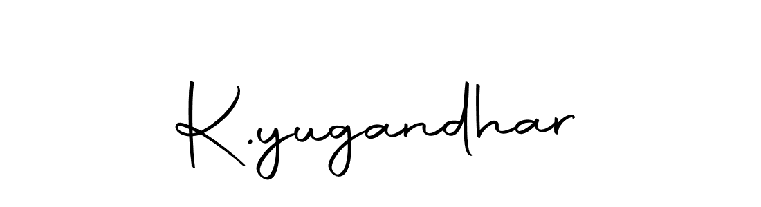 Make a beautiful signature design for name K.yugandhar. With this signature (Autography-DOLnW) style, you can create a handwritten signature for free. K.yugandhar signature style 10 images and pictures png