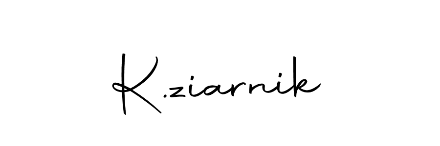 How to Draw K.ziarnik signature style? Autography-DOLnW is a latest design signature styles for name K.ziarnik. K.ziarnik signature style 10 images and pictures png