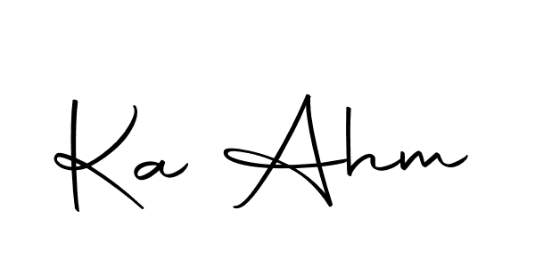 How to make Ka Ahm signature? Autography-DOLnW is a professional autograph style. Create handwritten signature for Ka Ahm name. Ka Ahm signature style 10 images and pictures png
