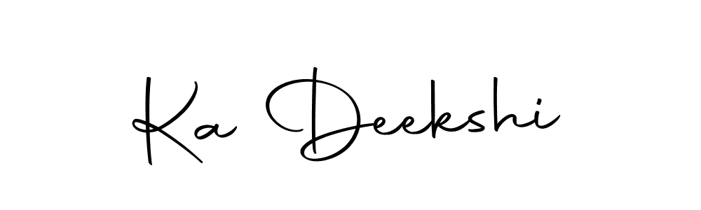 Make a beautiful signature design for name Ka Deekshi. With this signature (Autography-DOLnW) style, you can create a handwritten signature for free. Ka Deekshi signature style 10 images and pictures png