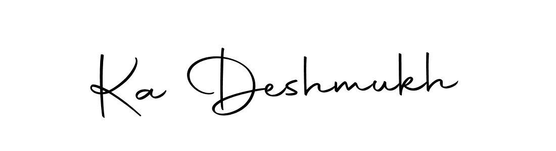 How to make Ka Deshmukh name signature. Use Autography-DOLnW style for creating short signs online. This is the latest handwritten sign. Ka Deshmukh signature style 10 images and pictures png