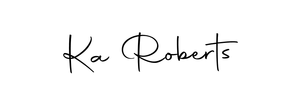 Design your own signature with our free online signature maker. With this signature software, you can create a handwritten (Autography-DOLnW) signature for name Ka Roberts. Ka Roberts signature style 10 images and pictures png