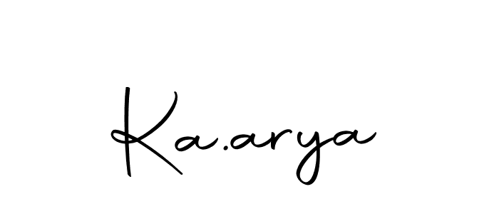 Make a beautiful signature design for name Ka.arya. Use this online signature maker to create a handwritten signature for free. Ka.arya signature style 10 images and pictures png