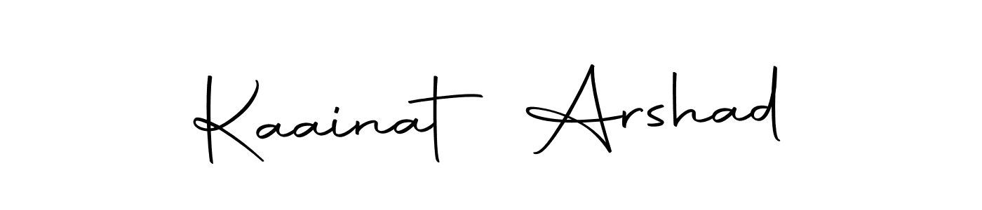 Design your own signature with our free online signature maker. With this signature software, you can create a handwritten (Autography-DOLnW) signature for name Kaainat Arshad. Kaainat Arshad signature style 10 images and pictures png