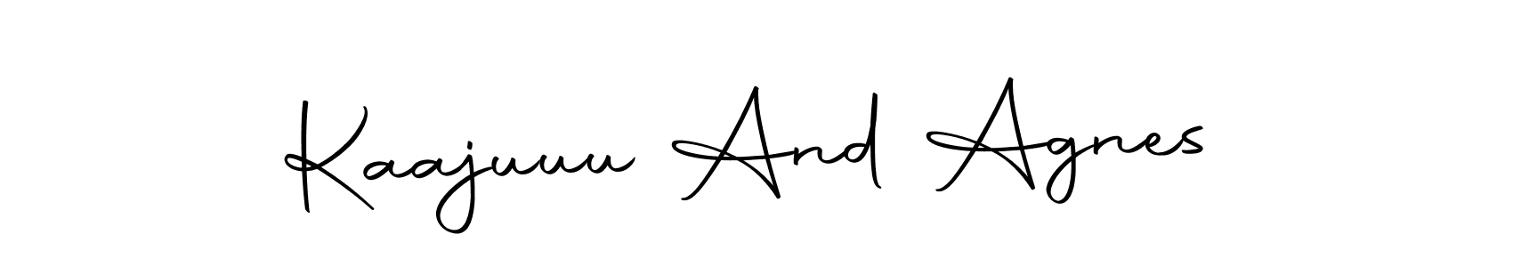 Make a beautiful signature design for name Kaajuuu And Agnes. With this signature (Autography-DOLnW) style, you can create a handwritten signature for free. Kaajuuu And Agnes signature style 10 images and pictures png