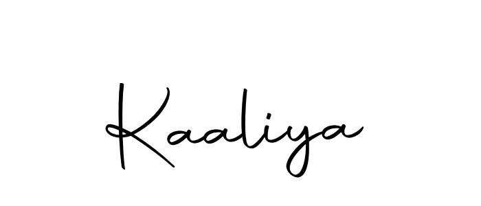 Design your own signature with our free online signature maker. With this signature software, you can create a handwritten (Autography-DOLnW) signature for name Kaaliya. Kaaliya signature style 10 images and pictures png