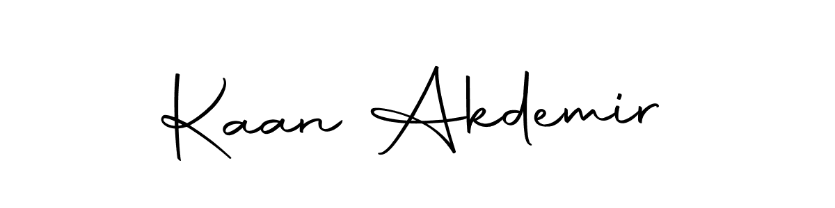 How to make Kaan Akdemir name signature. Use Autography-DOLnW style for creating short signs online. This is the latest handwritten sign. Kaan Akdemir signature style 10 images and pictures png