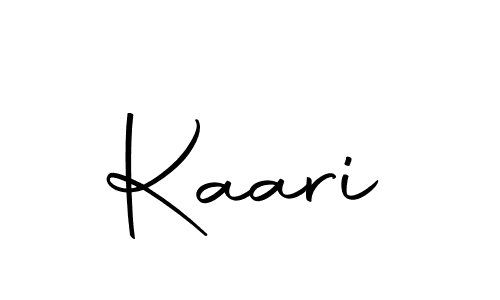 Design your own signature with our free online signature maker. With this signature software, you can create a handwritten (Autography-DOLnW) signature for name Kaari. Kaari signature style 10 images and pictures png