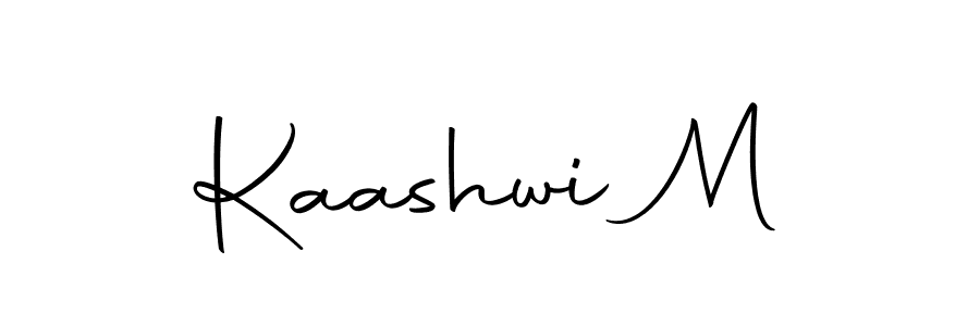 Kaashwi M stylish signature style. Best Handwritten Sign (Autography-DOLnW) for my name. Handwritten Signature Collection Ideas for my name Kaashwi M. Kaashwi M signature style 10 images and pictures png