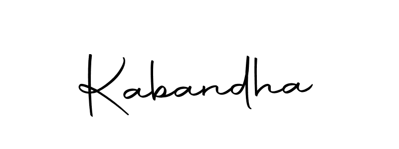 Use a signature maker to create a handwritten signature online. With this signature software, you can design (Autography-DOLnW) your own signature for name Kabandha. Kabandha signature style 10 images and pictures png