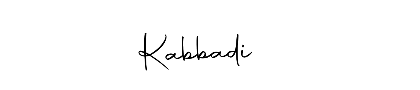 Create a beautiful signature design for name Kabbadi ✌️. With this signature (Autography-DOLnW) fonts, you can make a handwritten signature for free. Kabbadi ✌️ signature style 10 images and pictures png