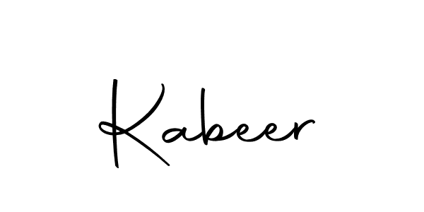 Use a signature maker to create a handwritten signature online. With this signature software, you can design (Autography-DOLnW) your own signature for name Kabeer. Kabeer signature style 10 images and pictures png