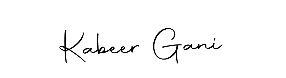 Use a signature maker to create a handwritten signature online. With this signature software, you can design (Autography-DOLnW) your own signature for name Kabeer Gani. Kabeer Gani signature style 10 images and pictures png