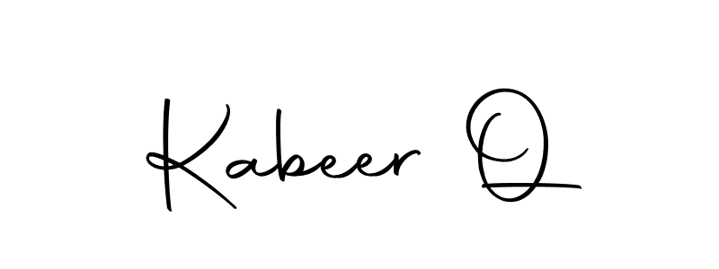 if you are searching for the best signature style for your name Kabeer Q. so please give up your signature search. here we have designed multiple signature styles  using Autography-DOLnW. Kabeer Q signature style 10 images and pictures png