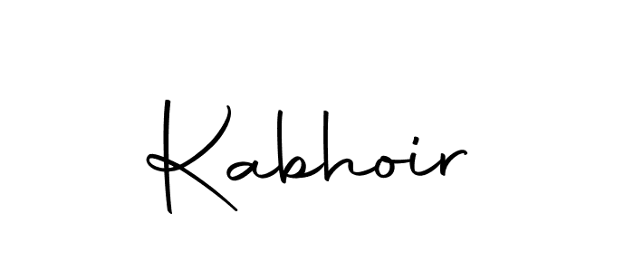Design your own signature with our free online signature maker. With this signature software, you can create a handwritten (Autography-DOLnW) signature for name Kabhoir. Kabhoir signature style 10 images and pictures png