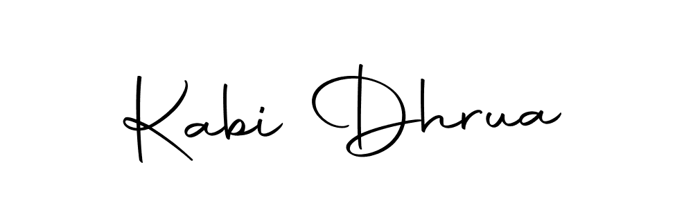The best way (Autography-DOLnW) to make a short signature is to pick only two or three words in your name. The name Kabi Dhrua include a total of six letters. For converting this name. Kabi Dhrua signature style 10 images and pictures png