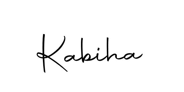Design your own signature with our free online signature maker. With this signature software, you can create a handwritten (Autography-DOLnW) signature for name Kabiha. Kabiha signature style 10 images and pictures png