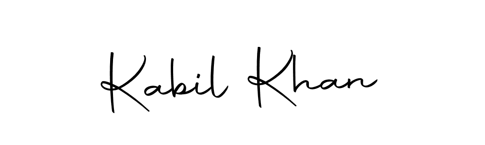 Use a signature maker to create a handwritten signature online. With this signature software, you can design (Autography-DOLnW) your own signature for name Kabil Khan. Kabil Khan signature style 10 images and pictures png