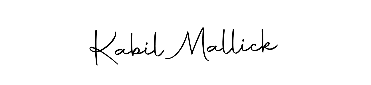 Make a beautiful signature design for name Kabil Mallick. With this signature (Autography-DOLnW) style, you can create a handwritten signature for free. Kabil Mallick signature style 10 images and pictures png