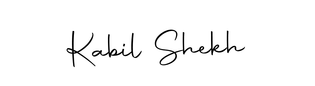 Similarly Autography-DOLnW is the best handwritten signature design. Signature creator online .You can use it as an online autograph creator for name Kabil Shekh. Kabil Shekh signature style 10 images and pictures png