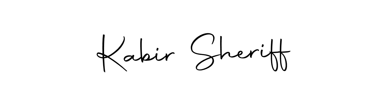 Create a beautiful signature design for name Kabir Sheriff. With this signature (Autography-DOLnW) fonts, you can make a handwritten signature for free. Kabir Sheriff signature style 10 images and pictures png