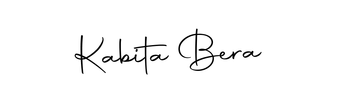 Design your own signature with our free online signature maker. With this signature software, you can create a handwritten (Autography-DOLnW) signature for name Kabita Bera. Kabita Bera signature style 10 images and pictures png