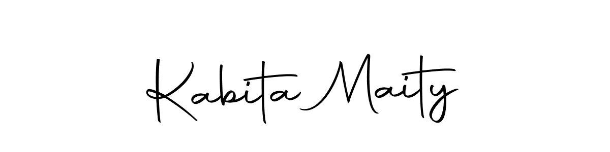 Create a beautiful signature design for name Kabita Maity. With this signature (Autography-DOLnW) fonts, you can make a handwritten signature for free. Kabita Maity signature style 10 images and pictures png