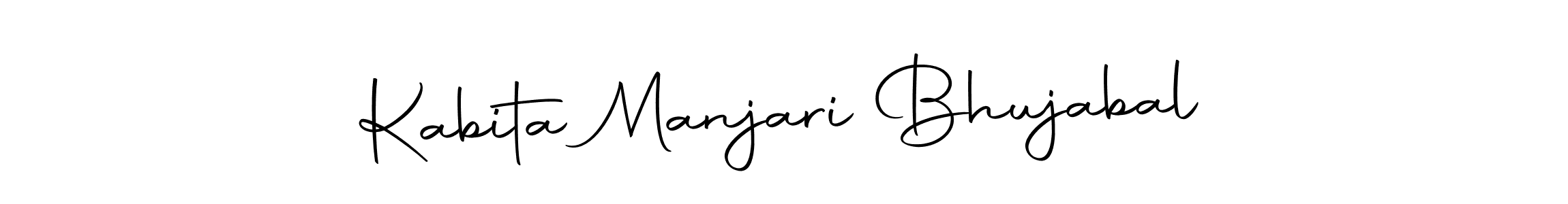 Use a signature maker to create a handwritten signature online. With this signature software, you can design (Autography-DOLnW) your own signature for name Kabita Manjari Bhujabal. Kabita Manjari Bhujabal signature style 10 images and pictures png