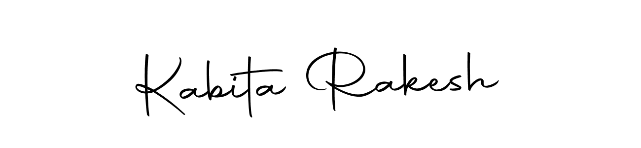 Design your own signature with our free online signature maker. With this signature software, you can create a handwritten (Autography-DOLnW) signature for name Kabita Rakesh. Kabita Rakesh signature style 10 images and pictures png