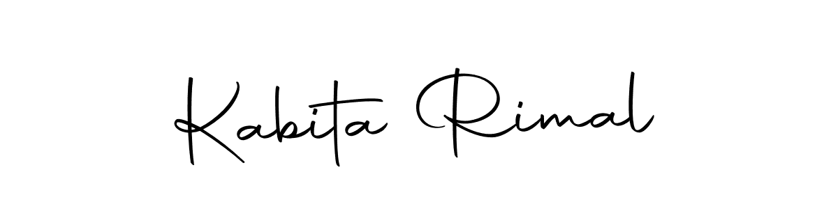 Use a signature maker to create a handwritten signature online. With this signature software, you can design (Autography-DOLnW) your own signature for name Kabita Rimal. Kabita Rimal signature style 10 images and pictures png