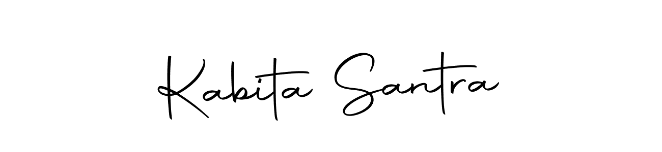 Design your own signature with our free online signature maker. With this signature software, you can create a handwritten (Autography-DOLnW) signature for name Kabita Santra. Kabita Santra signature style 10 images and pictures png