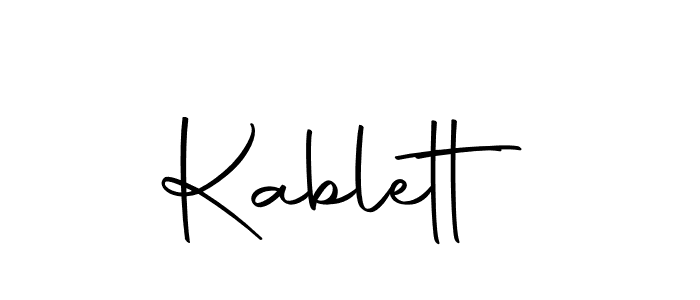 How to make Kablett signature? Autography-DOLnW is a professional autograph style. Create handwritten signature for Kablett name. Kablett signature style 10 images and pictures png