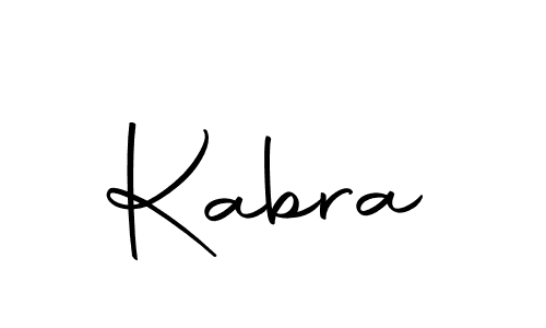 Design your own signature with our free online signature maker. With this signature software, you can create a handwritten (Autography-DOLnW) signature for name Kabra. Kabra signature style 10 images and pictures png