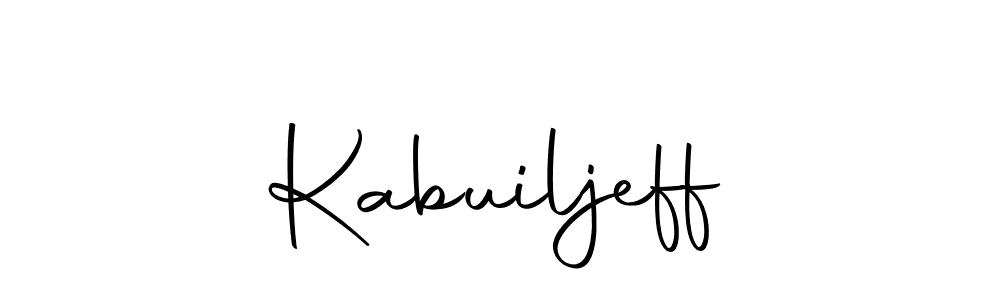 Create a beautiful signature design for name Kabuiljeff. With this signature (Autography-DOLnW) fonts, you can make a handwritten signature for free. Kabuiljeff signature style 10 images and pictures png